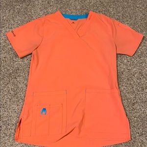 Carharrt Pink Scrub Top (Lighting makes it orange)